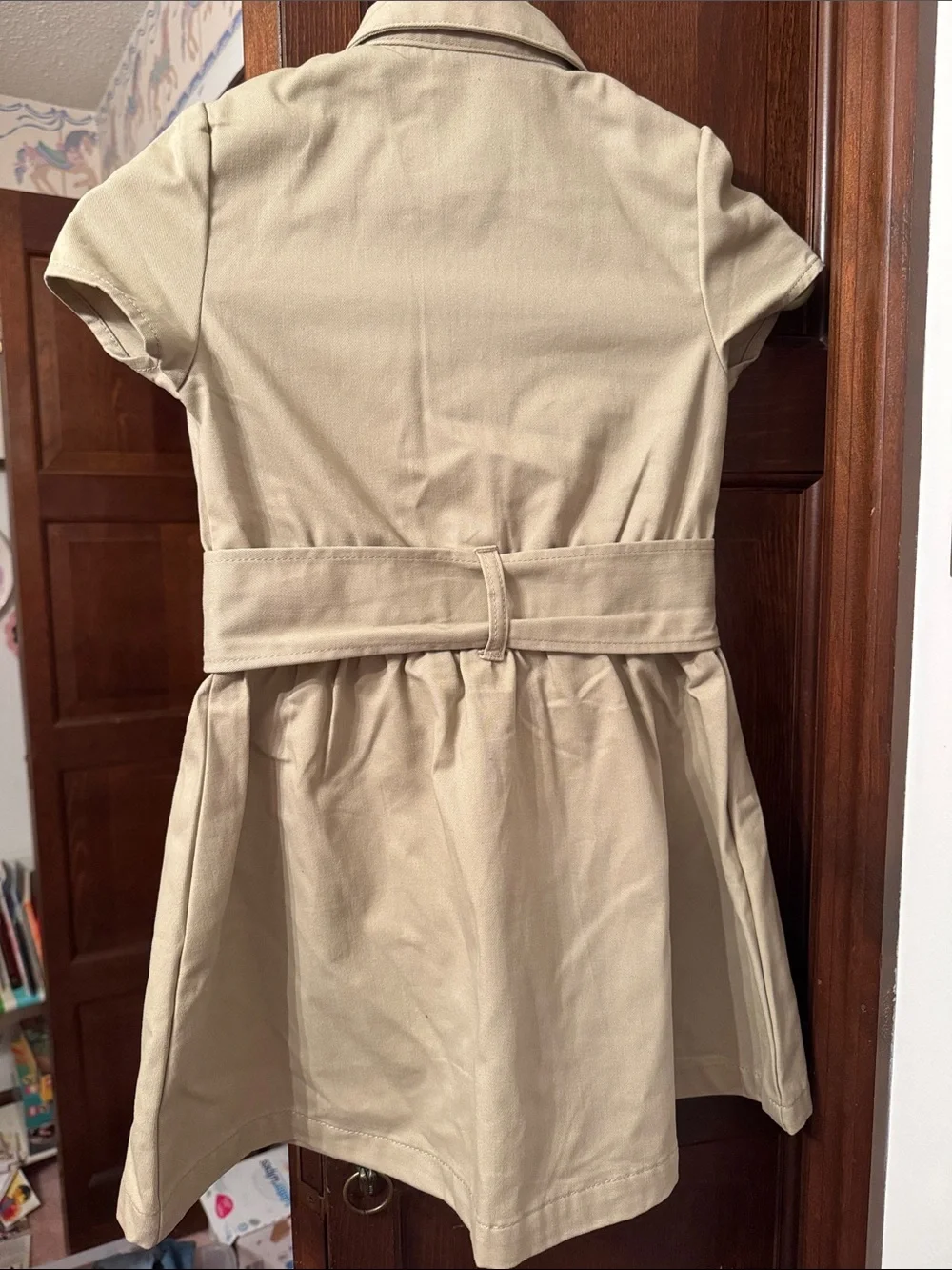 Girls Khaki Uniform Dress
